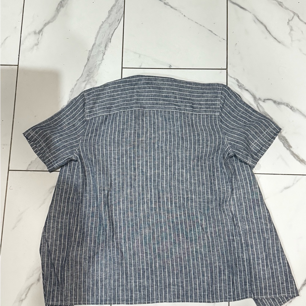 Abercrombie Kids Blue Striped Button Down Shirt
